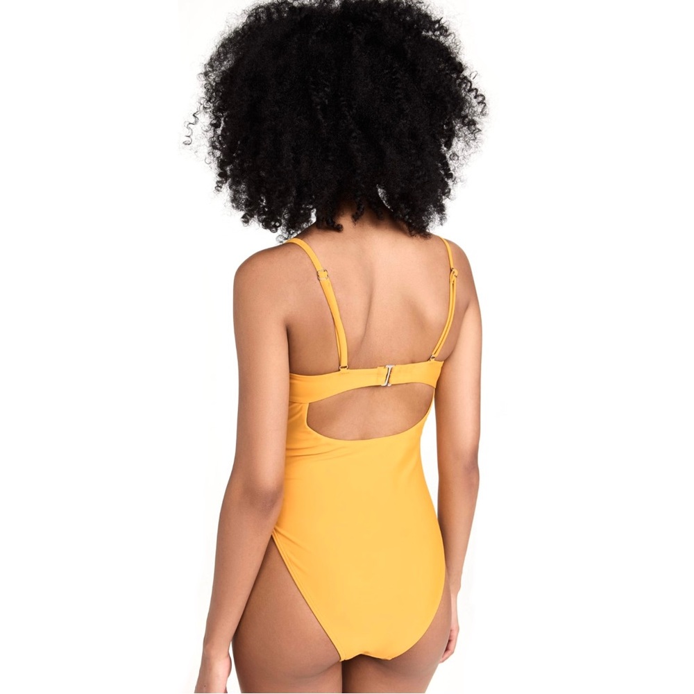 NEW ANDREA IYAMAH YELLOW ONE-PIECE SWIMSUIT - Picture 8 of 9